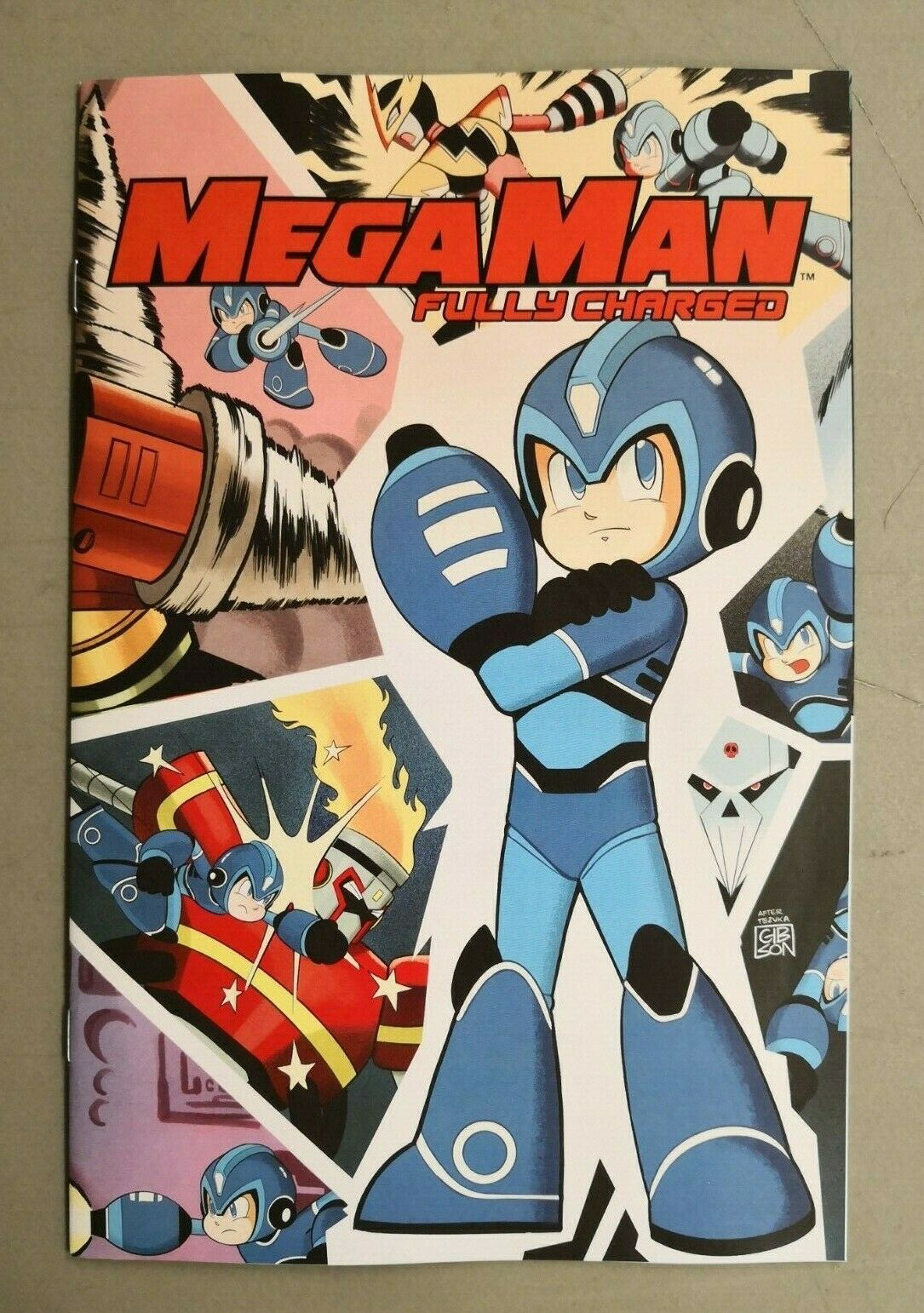 Mega Man Fully Charged 1 Cvr G Thank You Var One Per Store Fun Box Monster Emporium