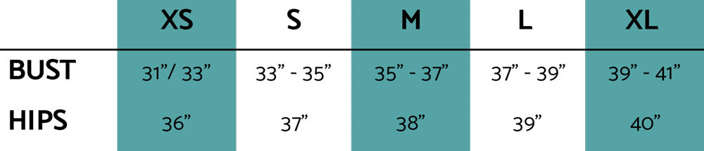 Hawa Tee Size Guide