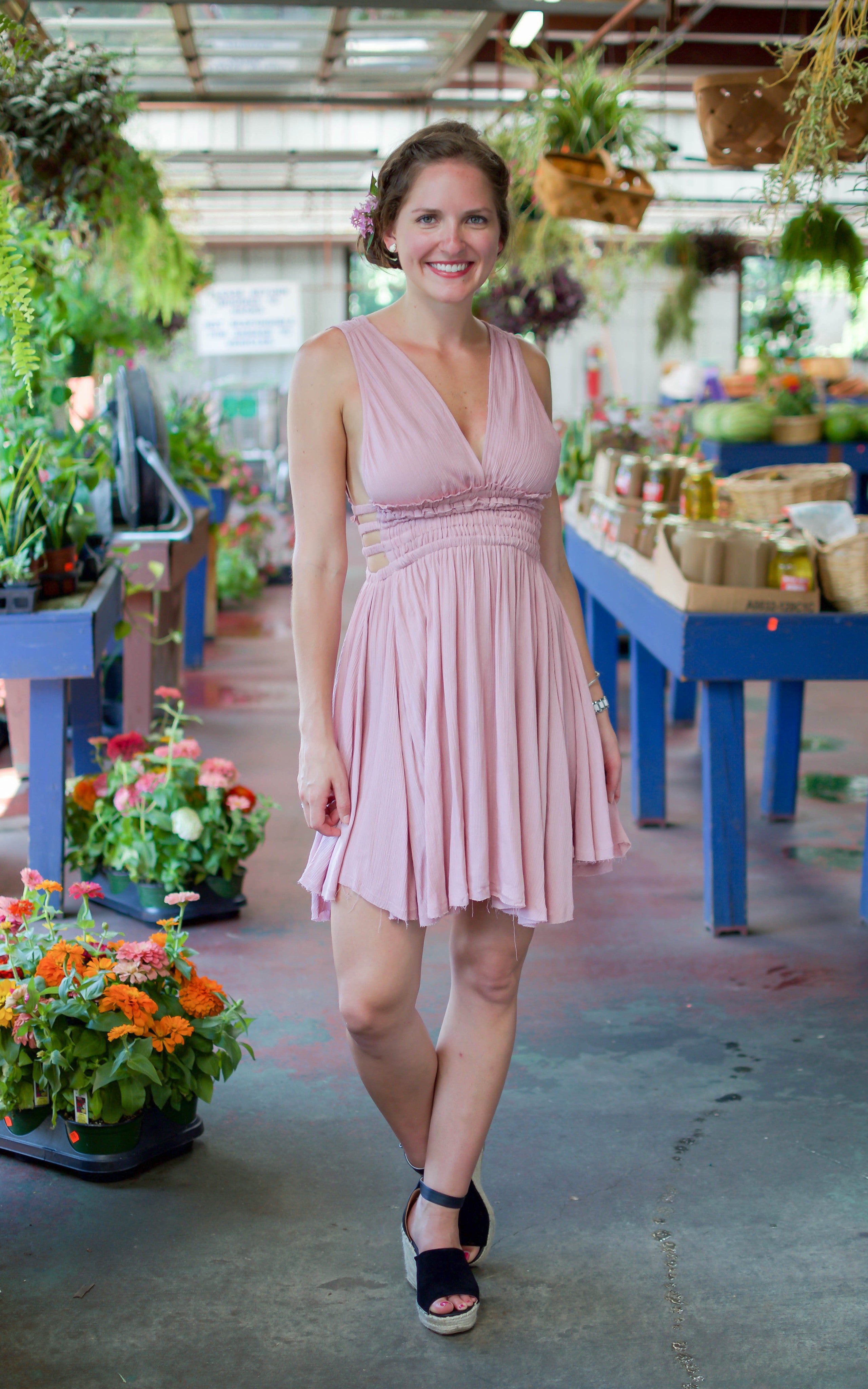 rose mini dress