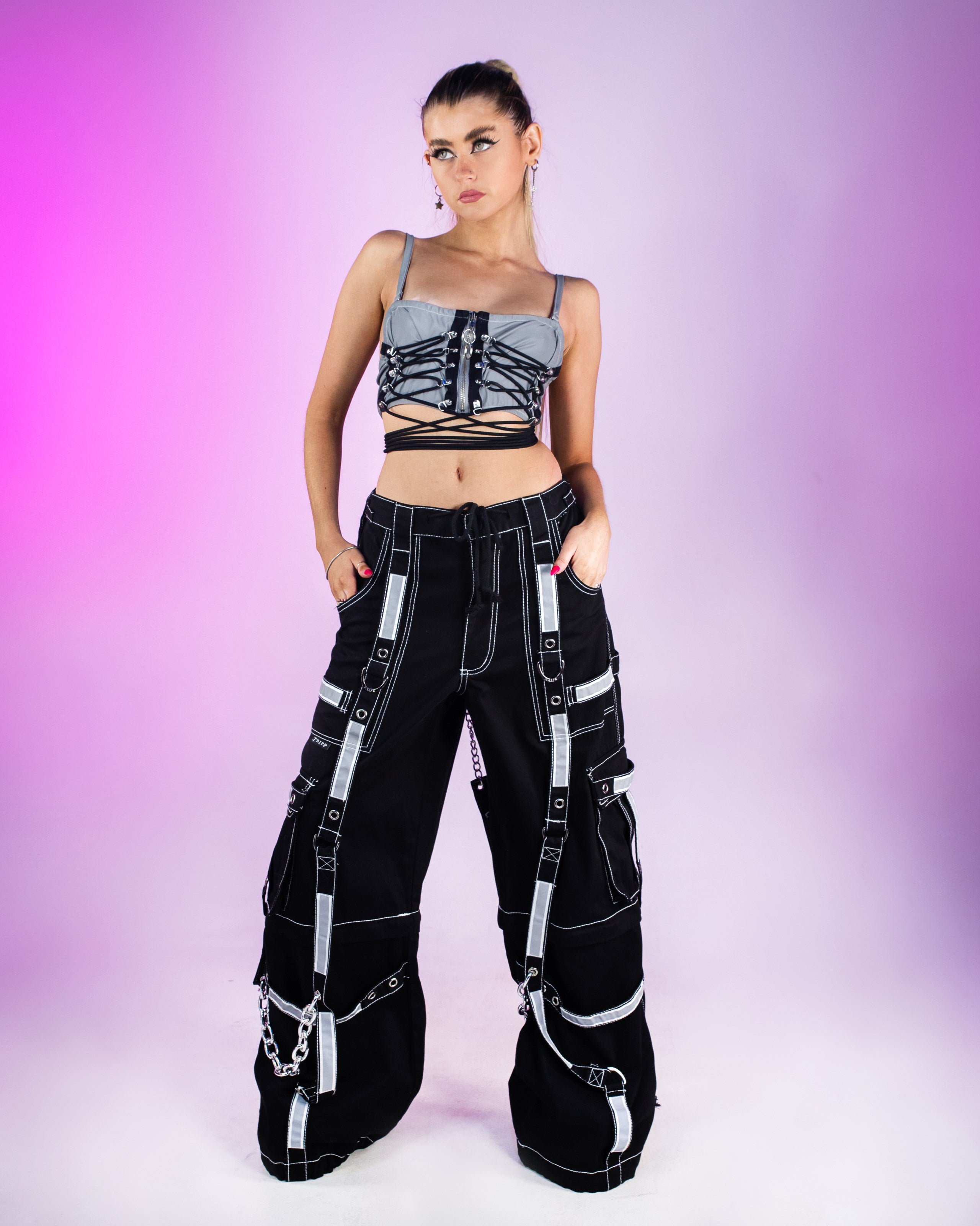 Tripp NYC X-Strap Zip Off Pants – Rave Wonderland