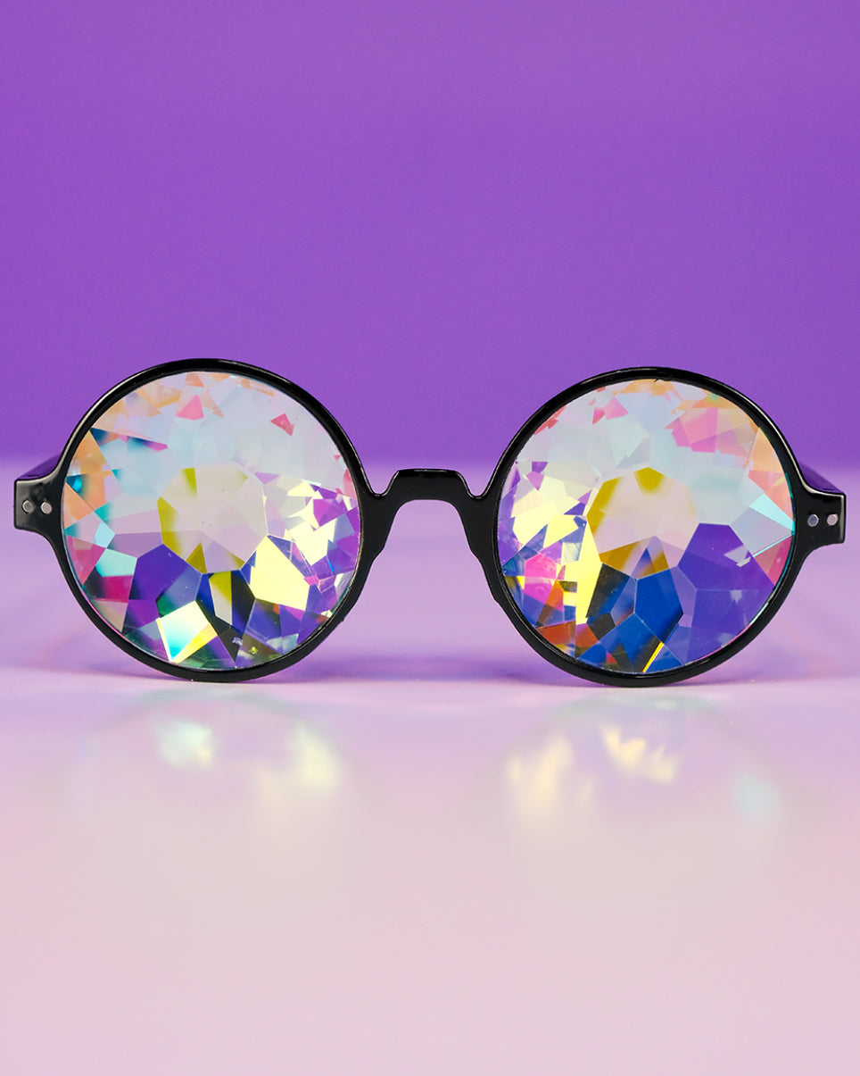 Retro Round Kaleidoscope Glasses