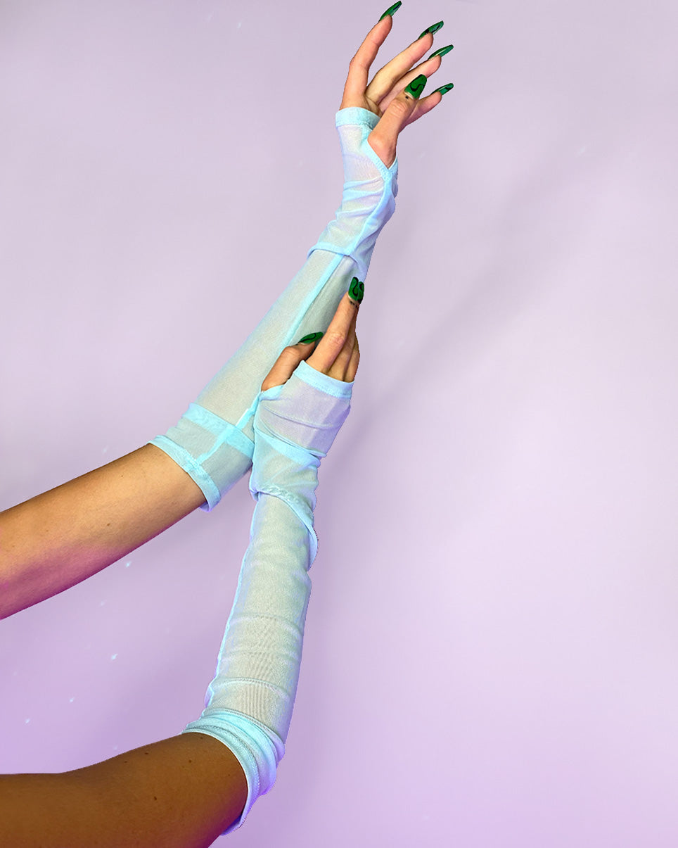 Y2K Doll Sheer Arm Sleeves | Rave Wonderland