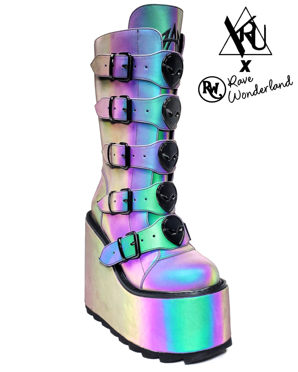 rave platform shoes