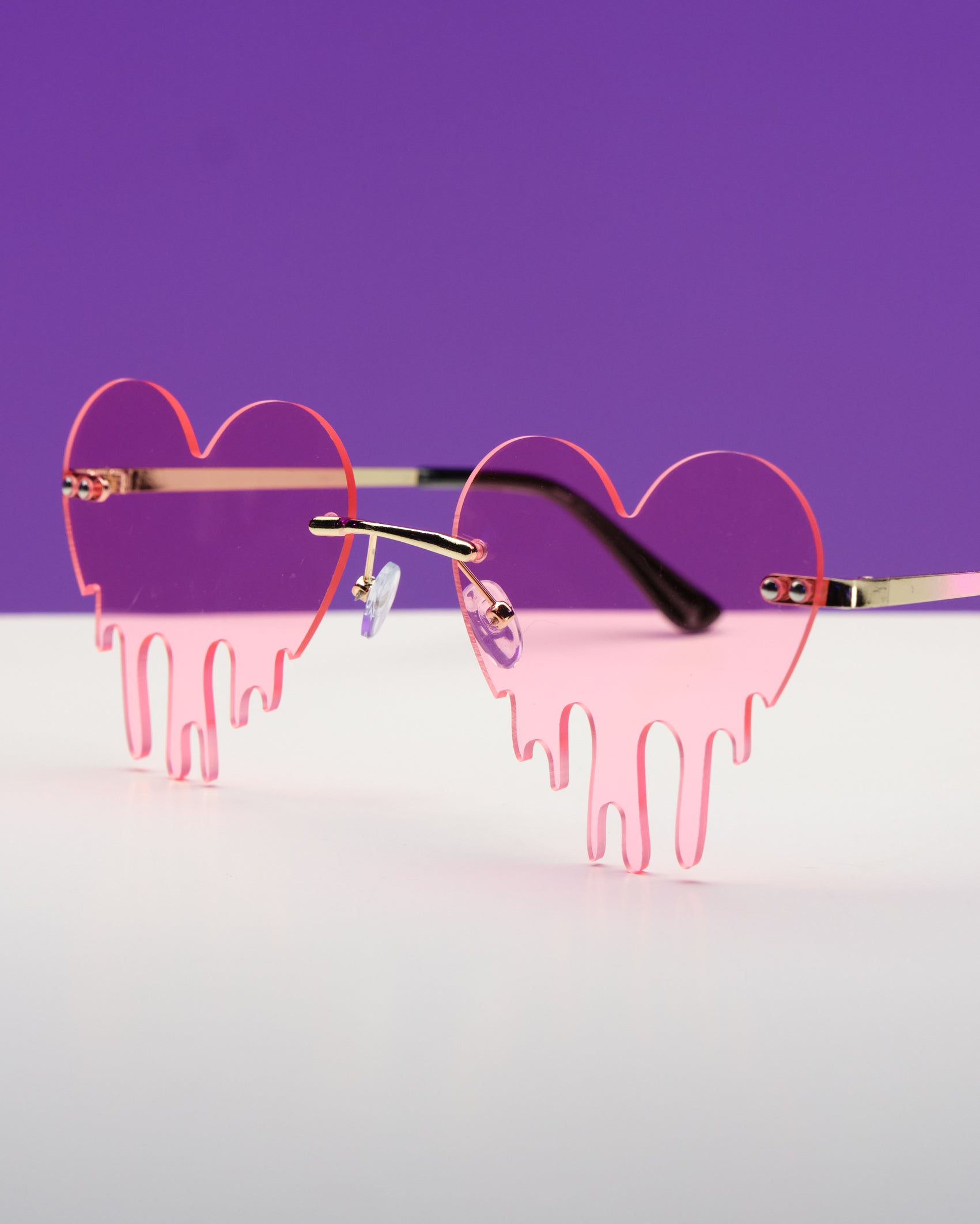 Heart Drip Sunglasses | Rave Wonderland