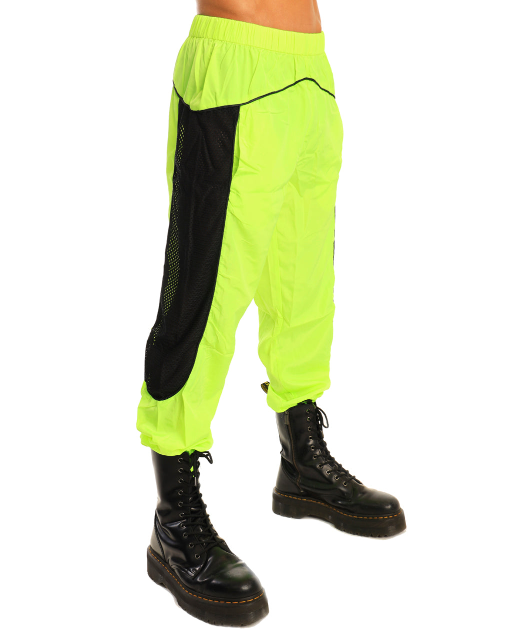 neon reflective joggers