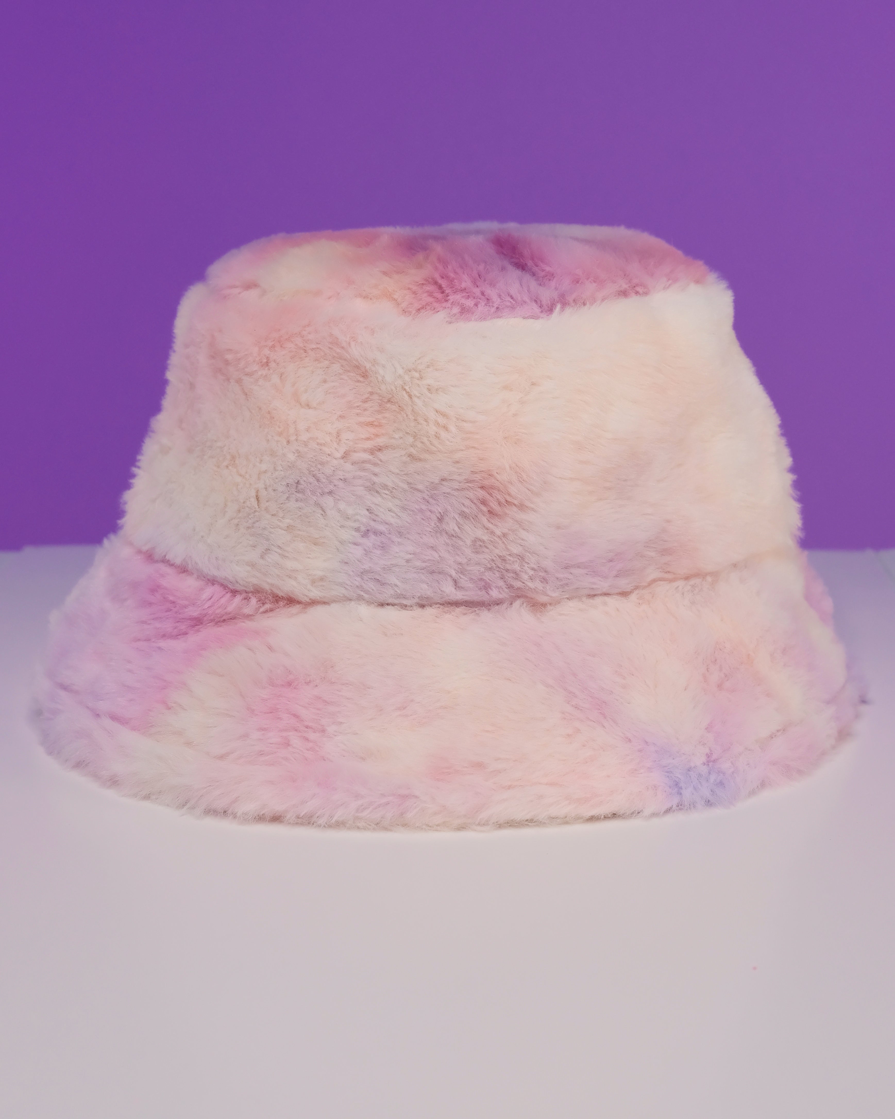 Tie Dye Plush Furry Bucket Hat