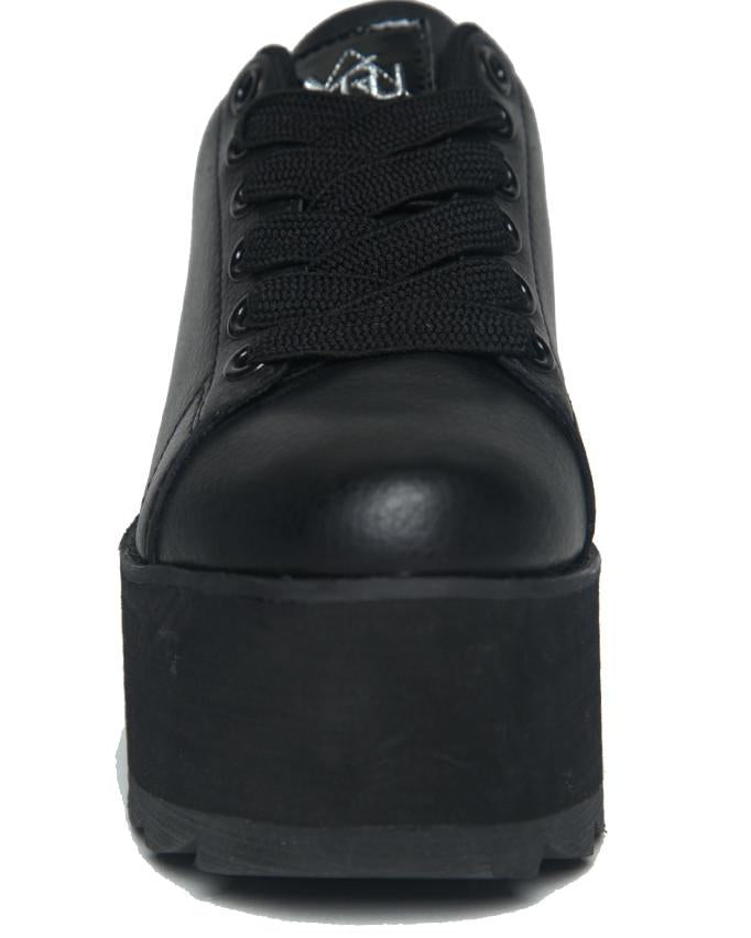 black lala platform sneakers