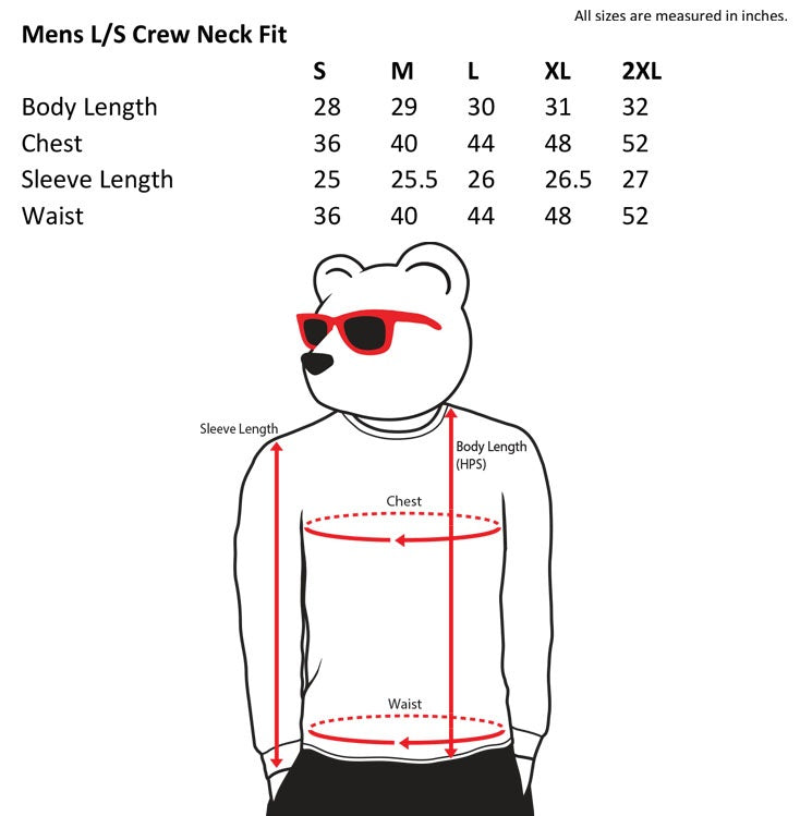 44 Size Shirt Chart