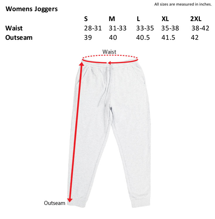 Womens Joggers Size Chart