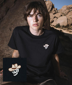 Riot Bear Embroidered Mens T-Shirt