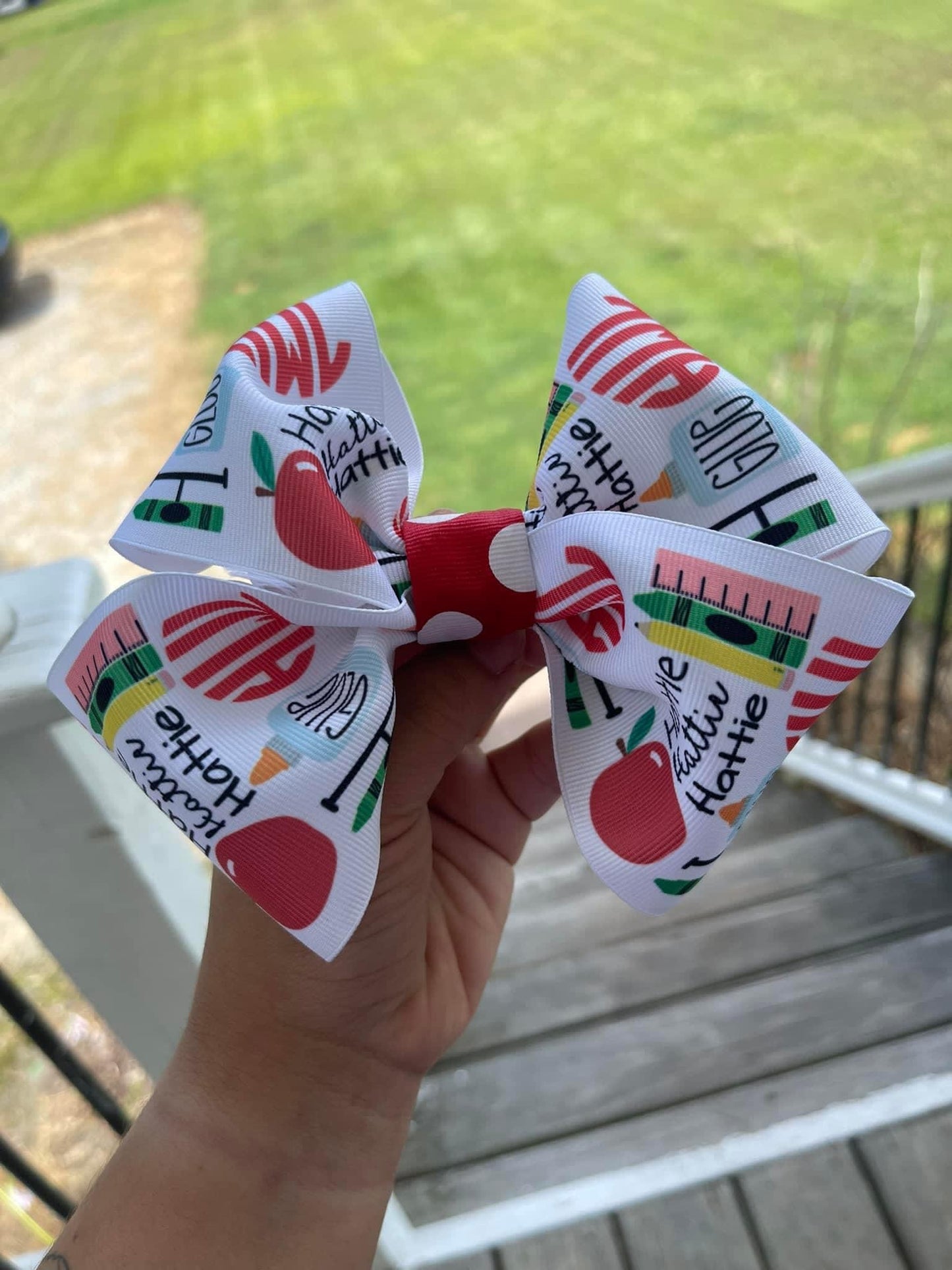 Back To School Bow