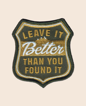 Leave it Better Iron-on Patch - Lucia's World Emporium