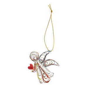 Angel Heart Quilled Ornament - Lucia's World Emporium