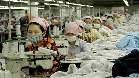 Poor working conditions in a factory