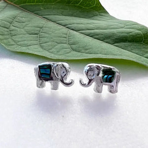 Abalone Elephant Studs - Lucia's World Emporium