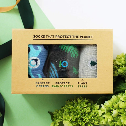 socks that protect the planet gift box