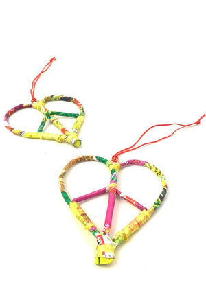Peace Heart Ornament - Lucia's World Emporium