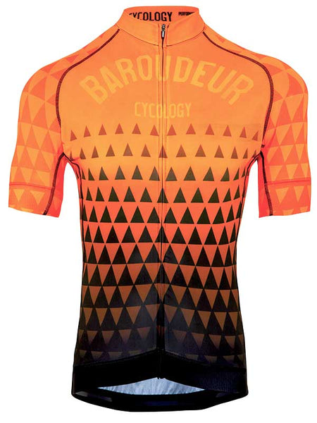 Baroudeur Mens Orange Cycling Jersey 