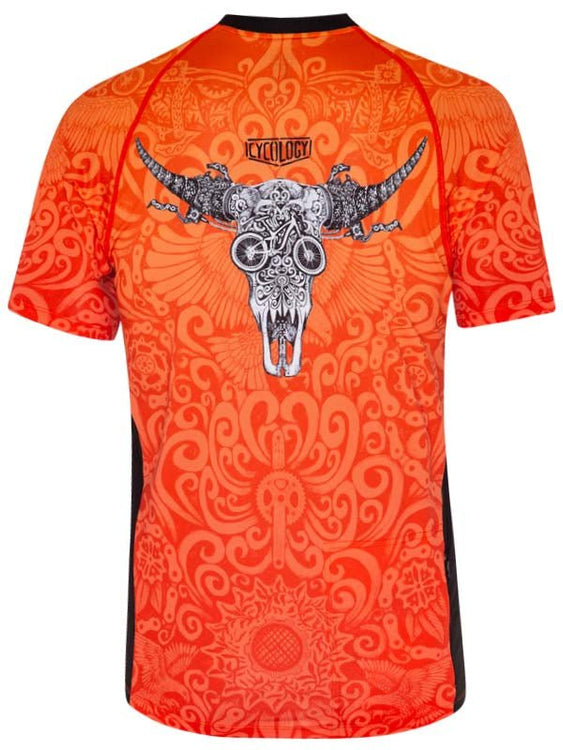 Baroudeur Mens Orange Cycling Jersey