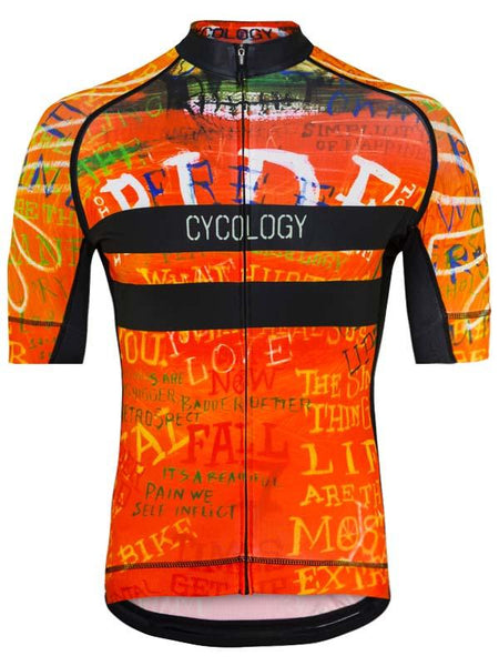 orange bike jersey mens