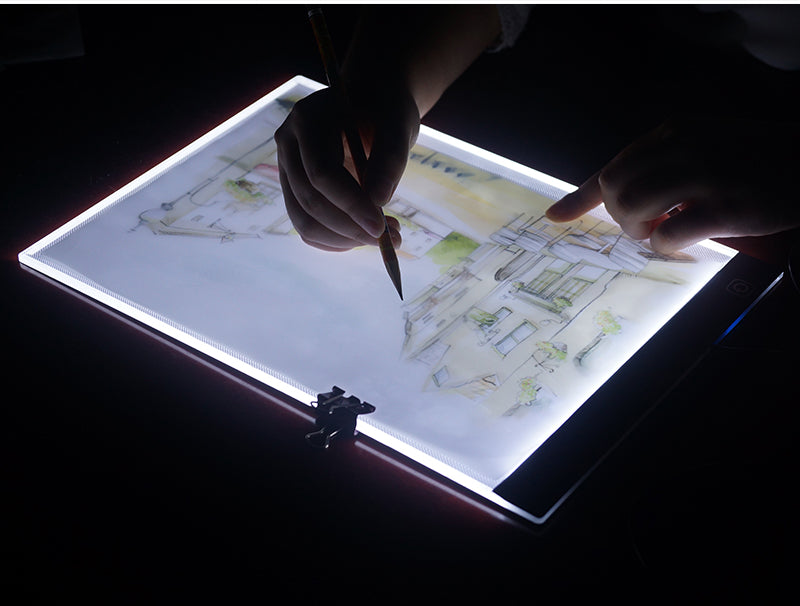 Tablette lumineuse A4 ultra-mince pour diamond painting ou point de