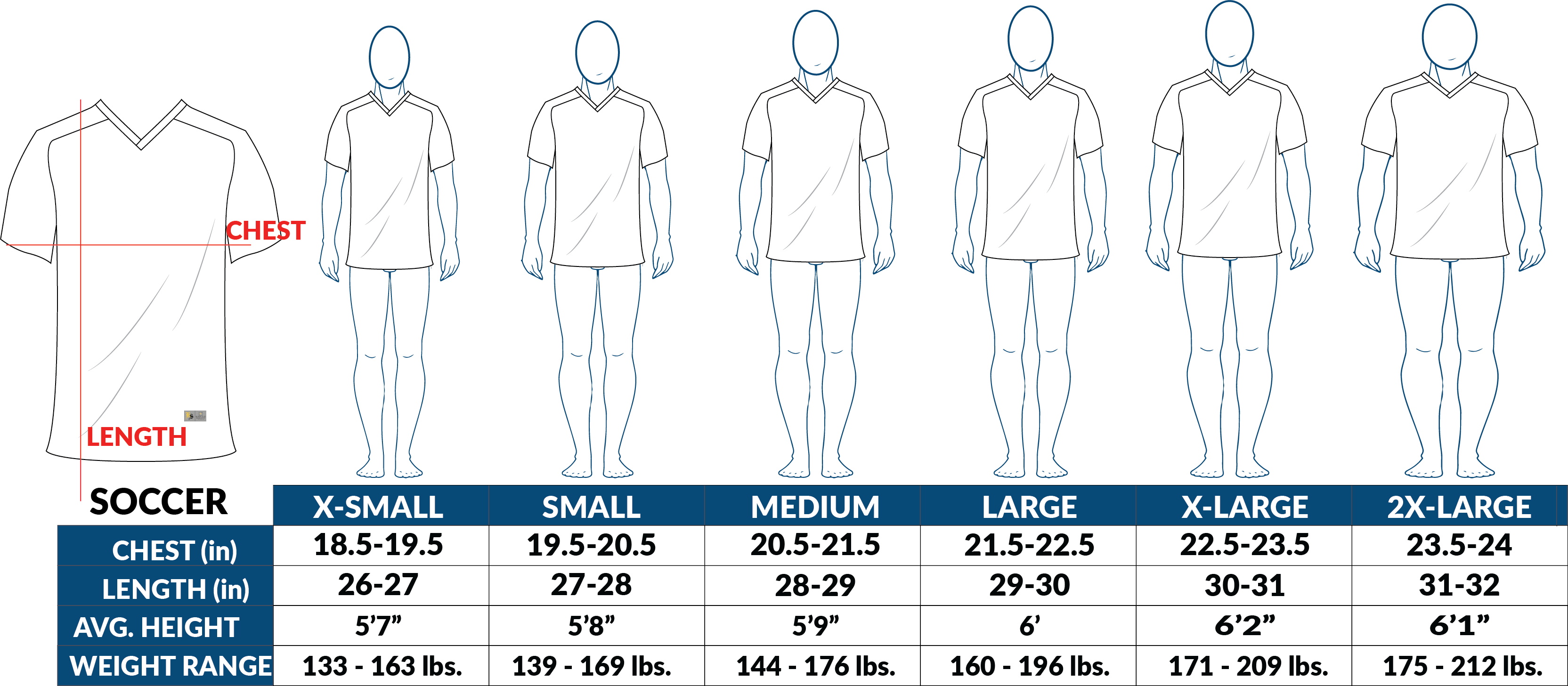 Kappa Soccer Jersey Size Chart