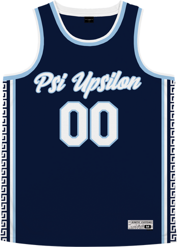 Phi Psi Retro Block Basketball Jersey