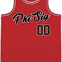 Phi Sigma Kappa - Big Red Basketball Jersey - Kinetic Society