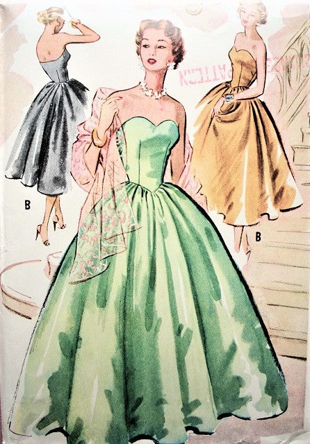 1950's evening gown patterns