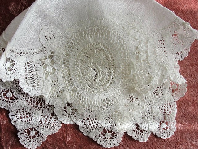 vintage lace hankies