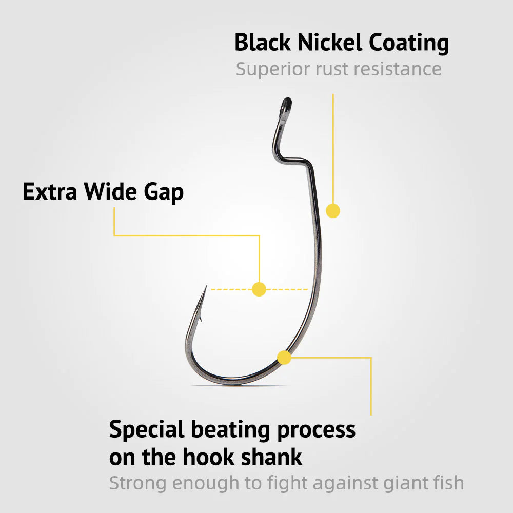 Nako Offset Shank Worm Hook