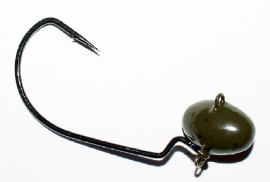 Hawg Slayer Bobble Head Jig - (3/8-1oz), (4/0-5/0 Hook) - Green Pumpkin or  Black