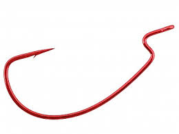 Gamakatsu SuperLine Offset EWG Hooks Red