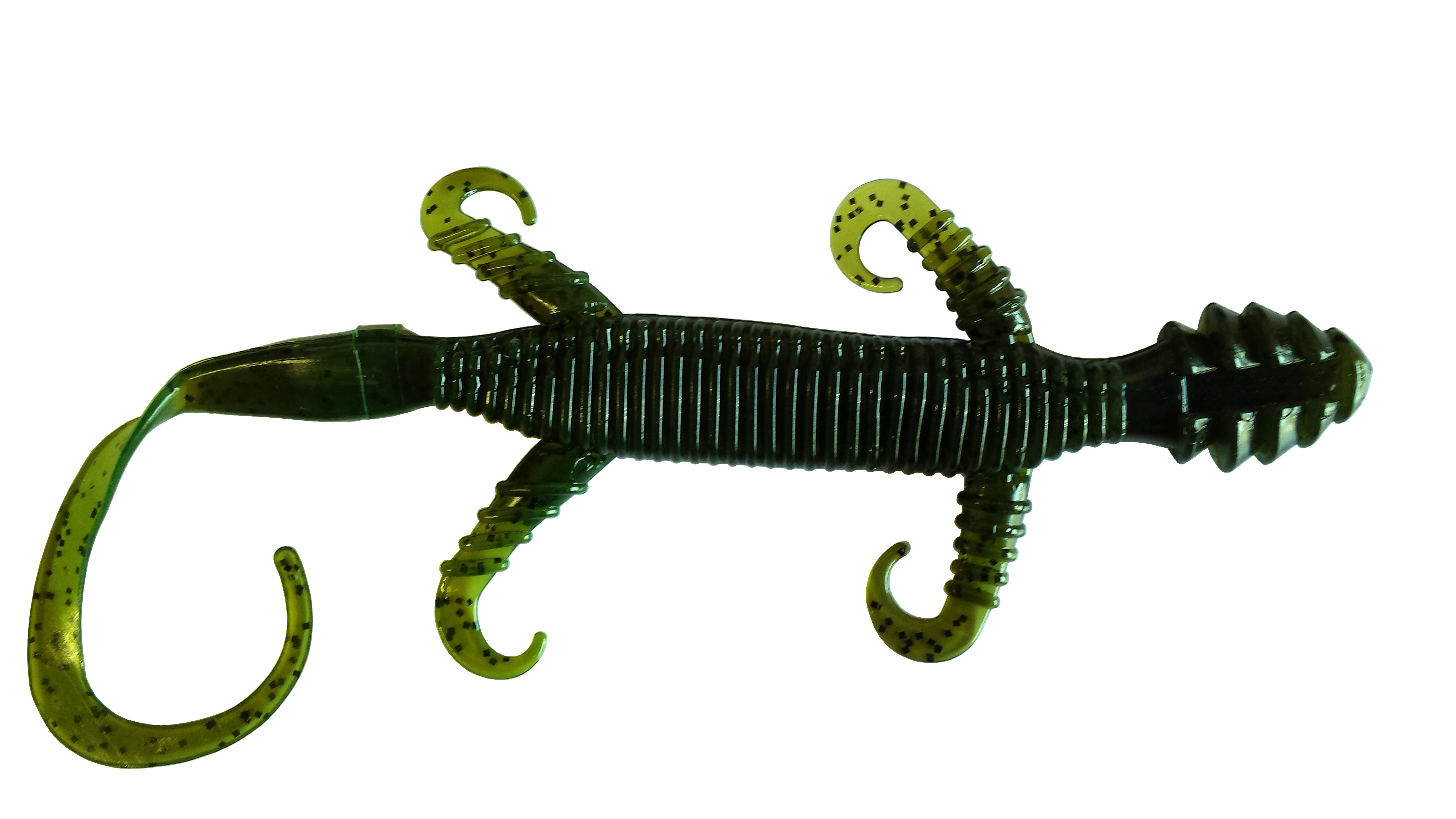 Big Bite Baits 6 inch Pro Lizard Soft Plastic Green Pumpkin Green