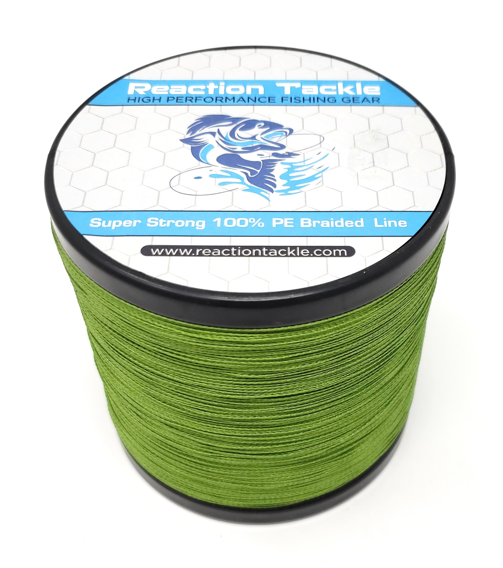 Reaction Tackle Braided Fishing Line- NEW NO FADE Red 