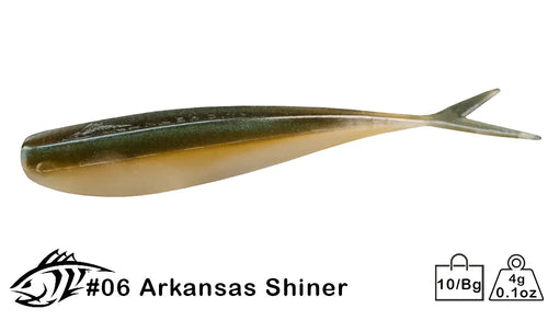 Lunker City Fat Fin-S-Fish | Black Ice | FishUSA