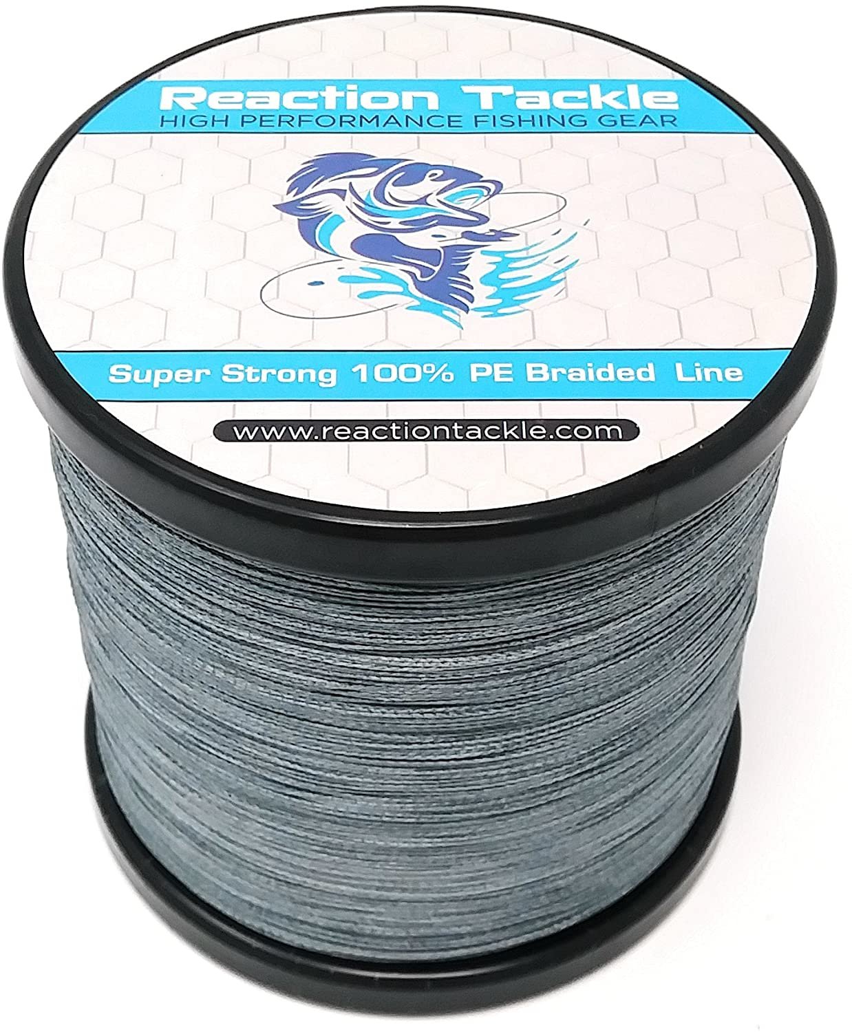 Reaction Tackle Braided Fishing Line- Gray