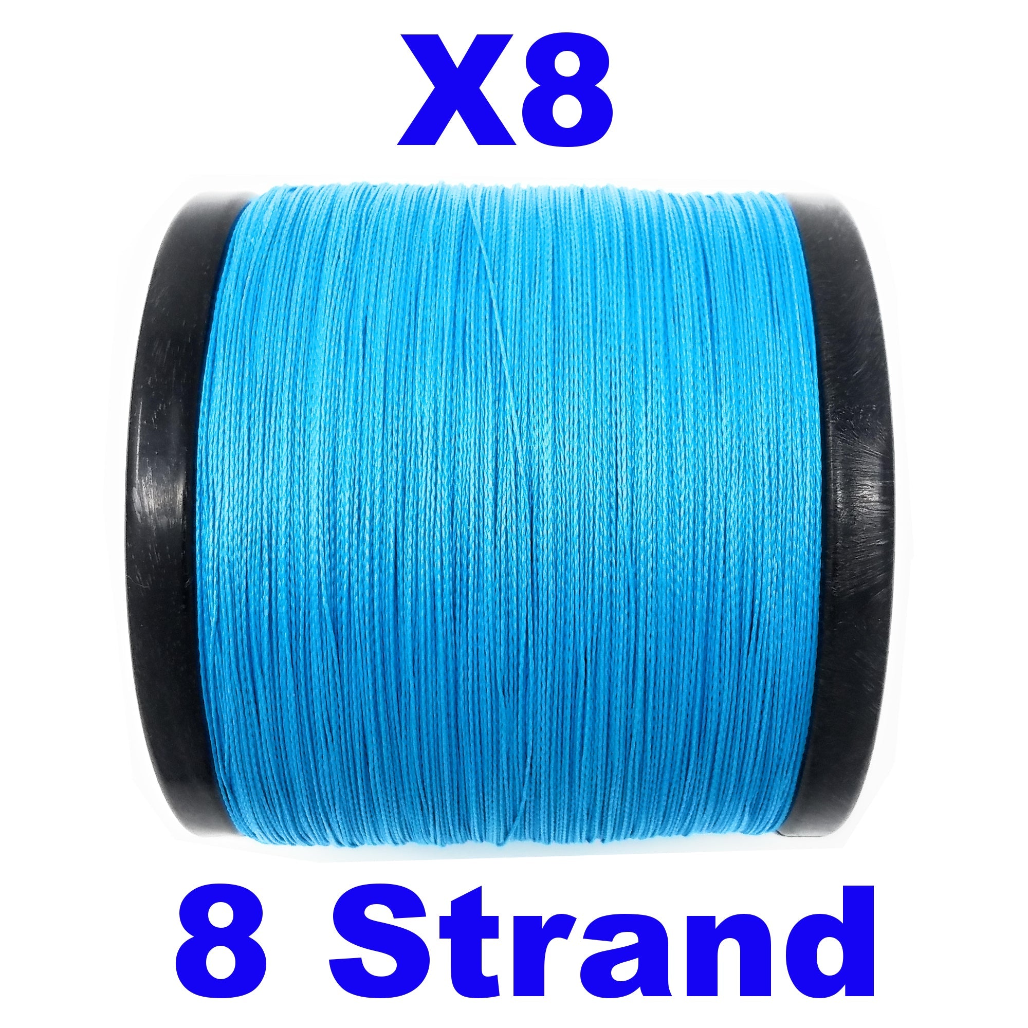 ReelBoss Strike x8 Blue 8 Strand Braid Fishing Line - ReelBoss