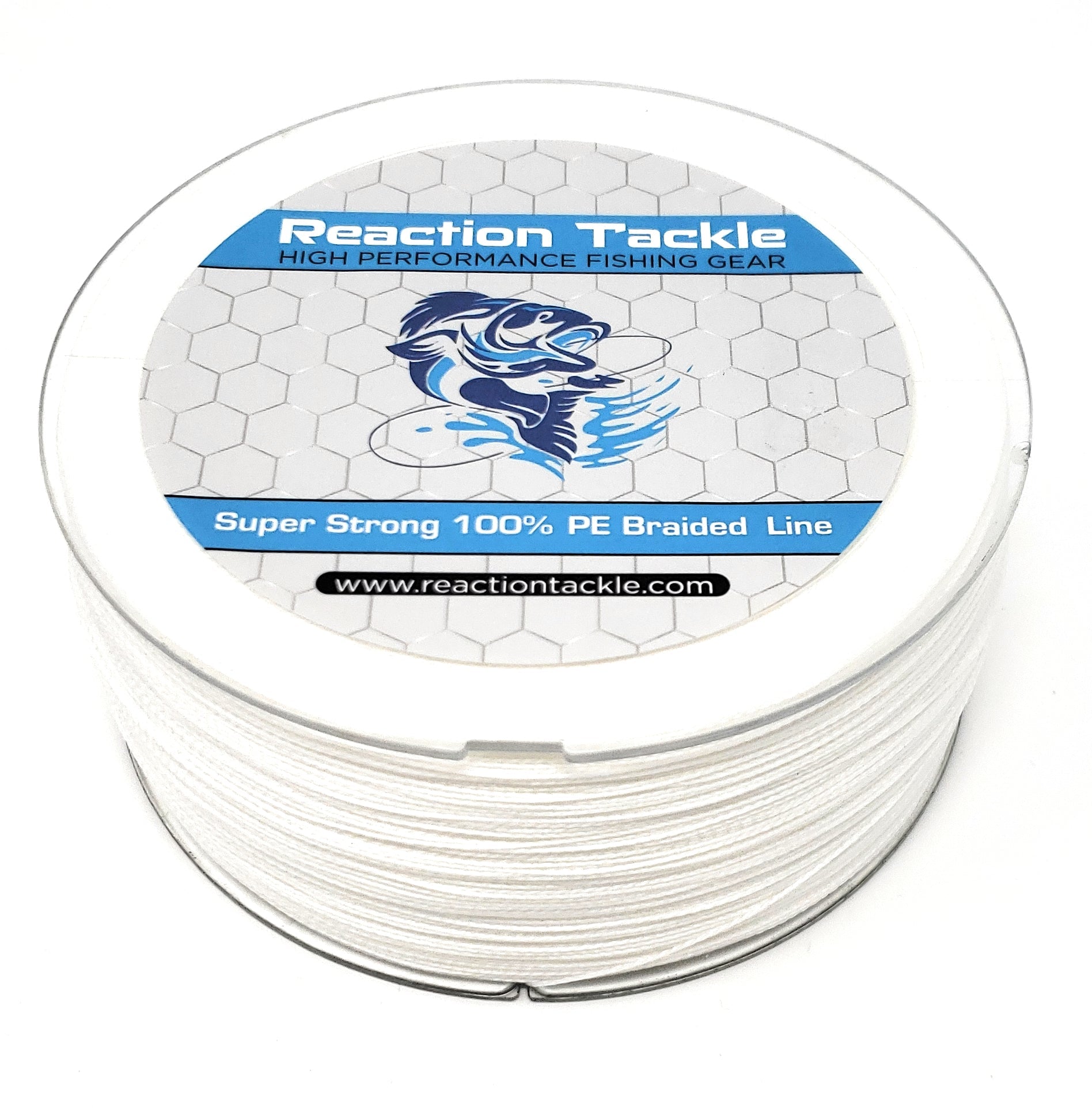 Reaction Tackle Braided Fishing Line - 8 Strand Blue Camo 50LB 150yd