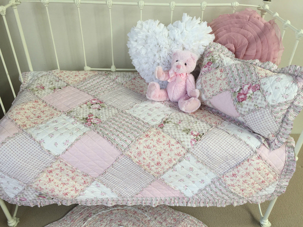 patchwork cot bedding