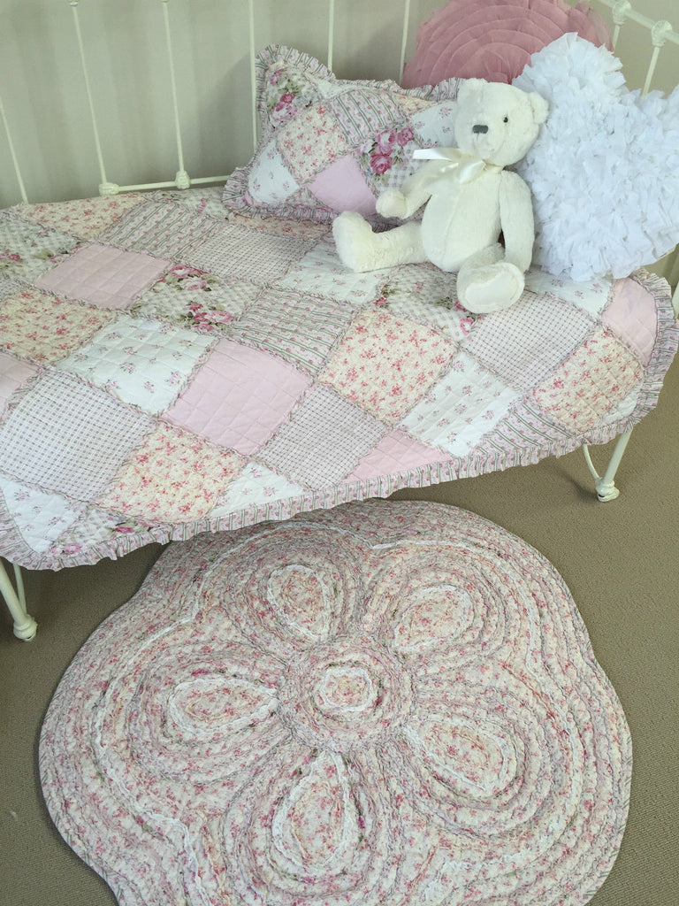 vintage floral cot bedding