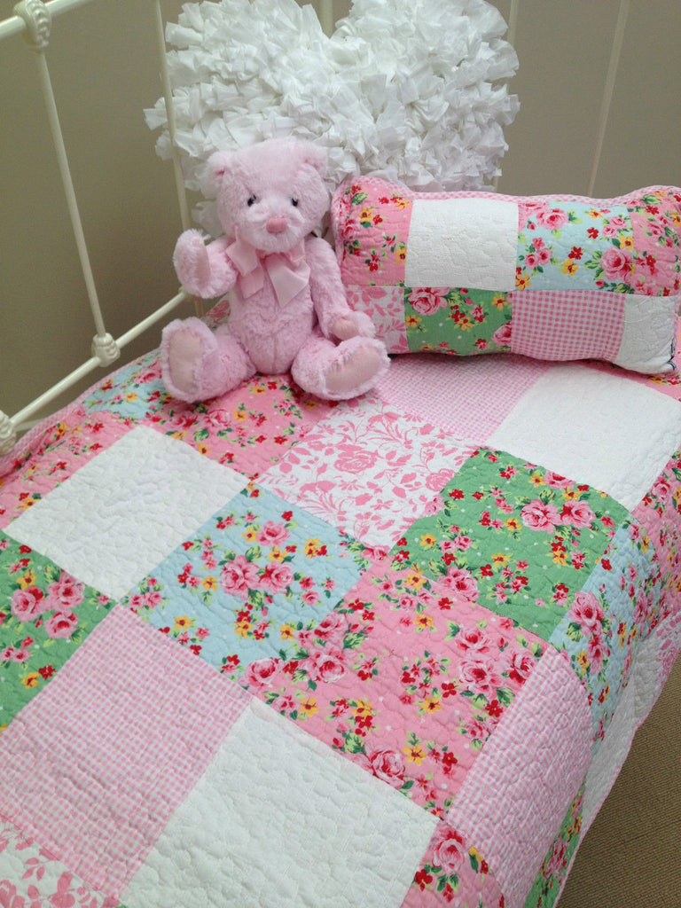 patchwork cot bedding
