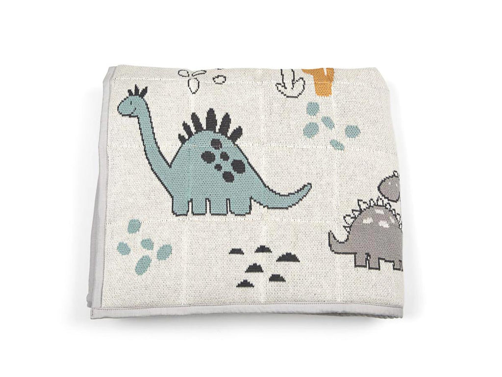 Dino Dinosaur Baby Toddler Quilted Play Mat Nursery Blanket Quilt Lovely Linen