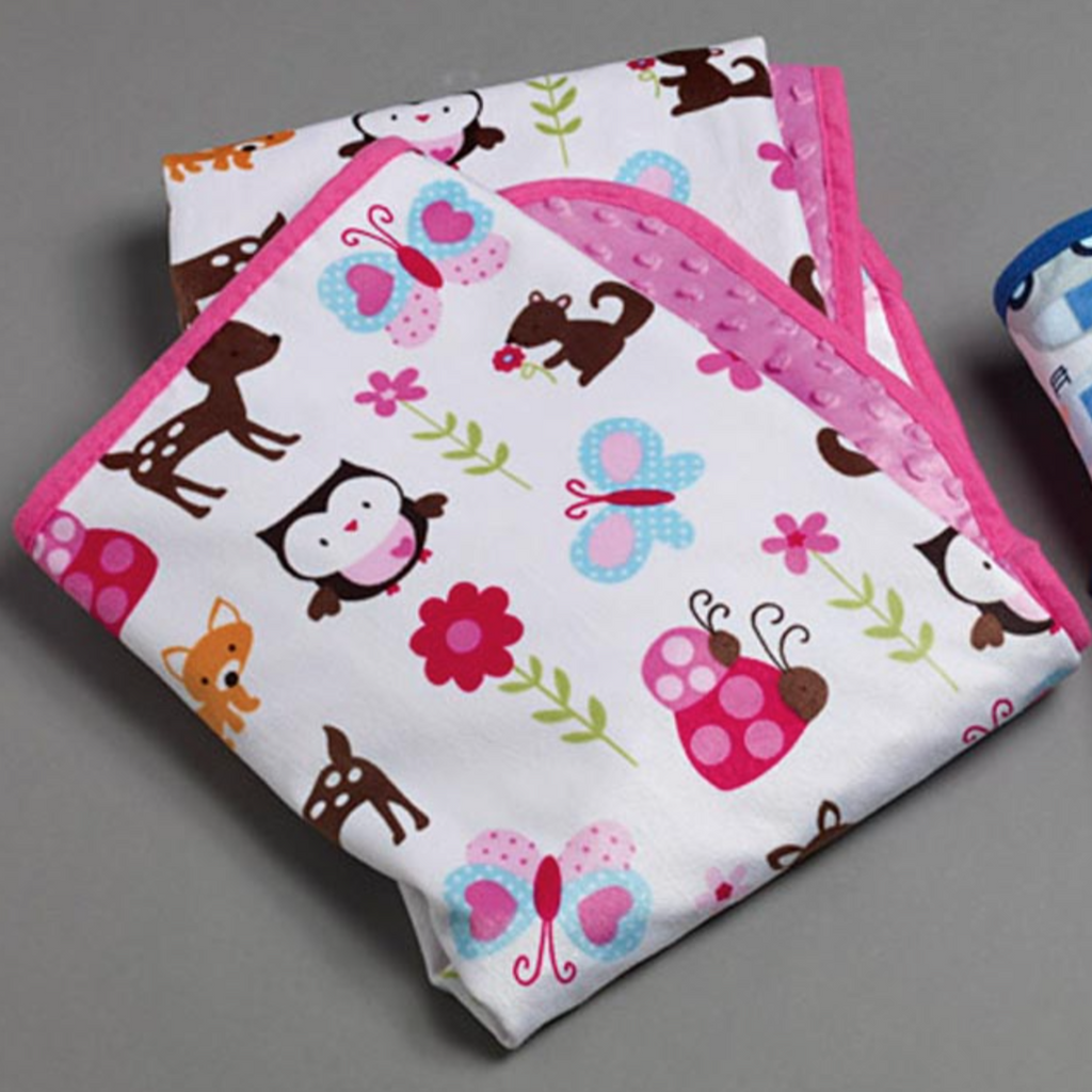 Pink Mink Owl Baby Blanket Wrap Sale Lovely Linen