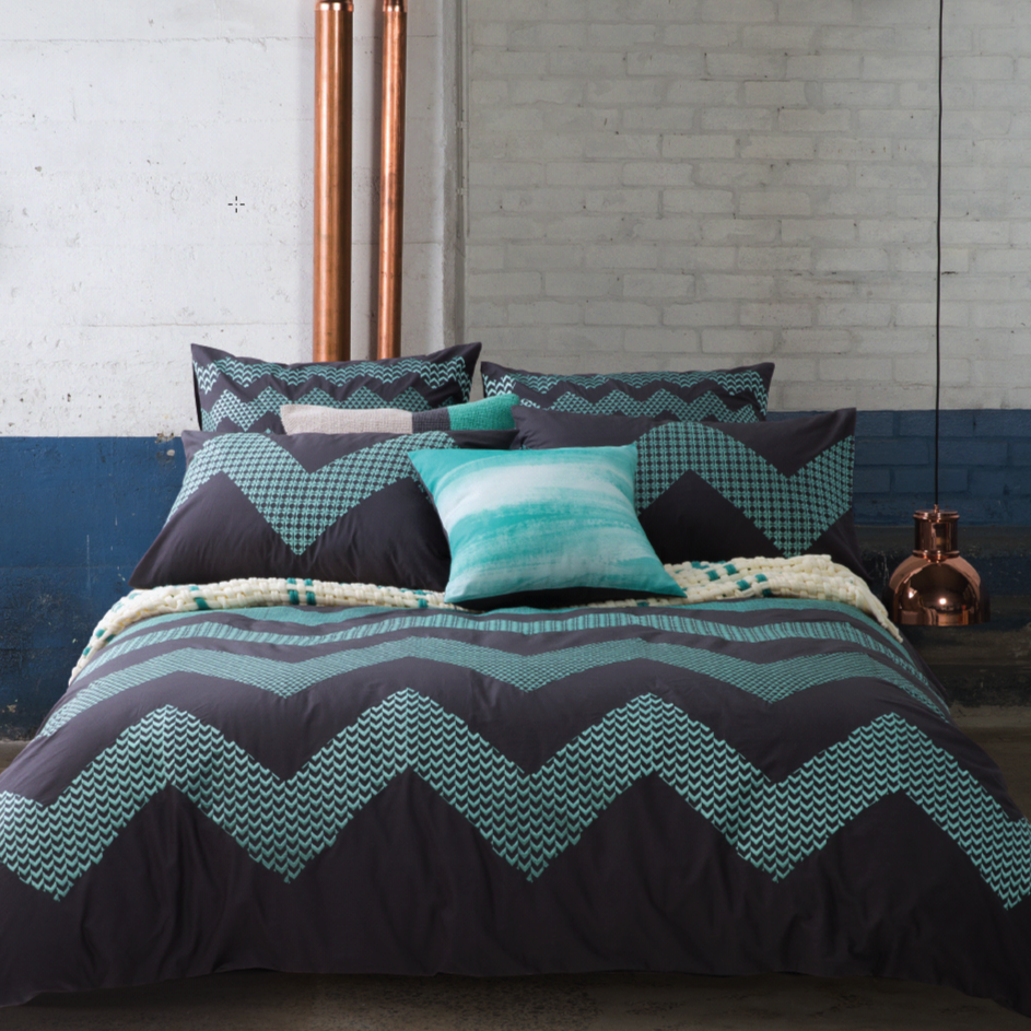 Kas Zig Zag Quilt Cover Set Sale Lovely Linen