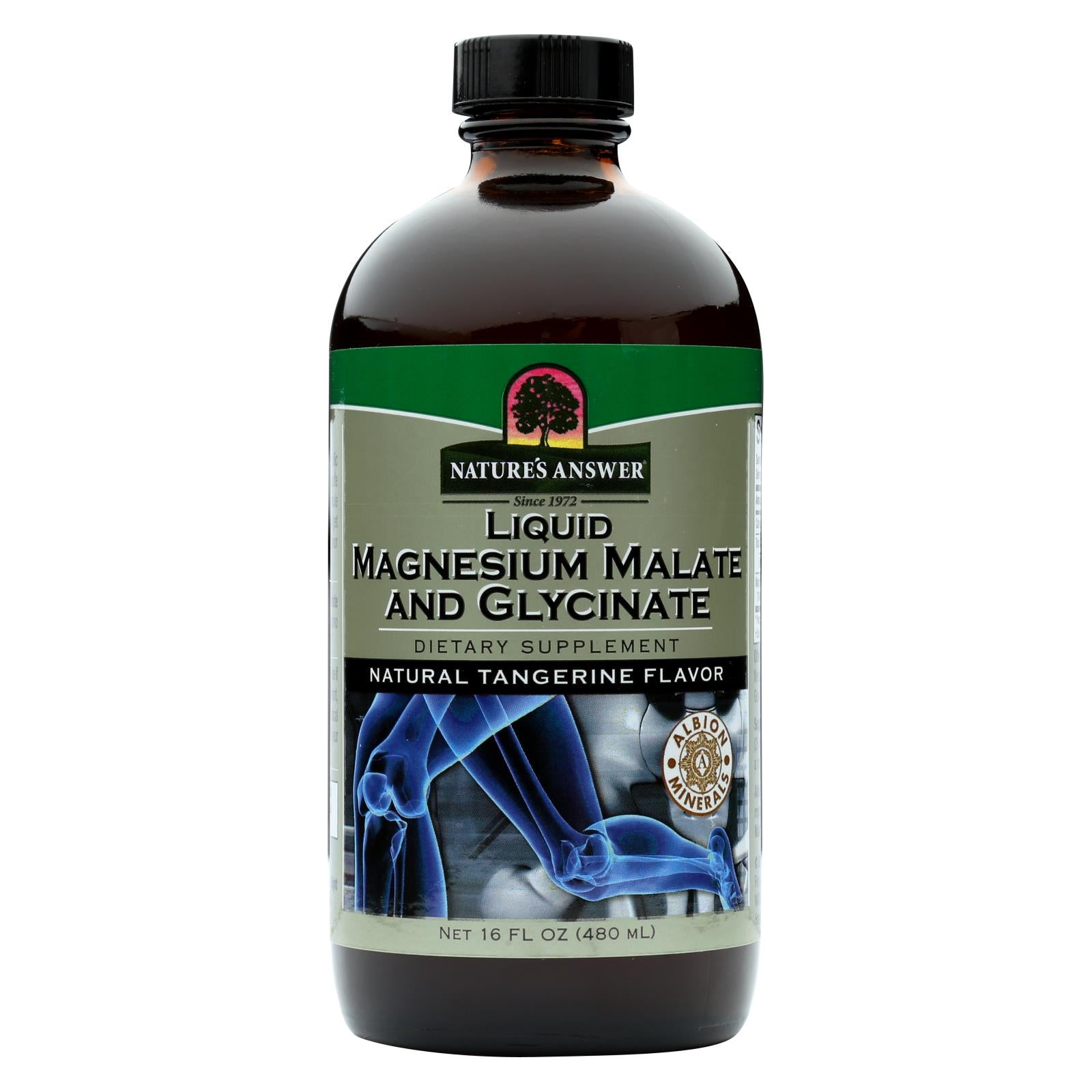 Nature's Answer Liquid Magnesium Malate and Glycinate, 16-Fluid Ounces