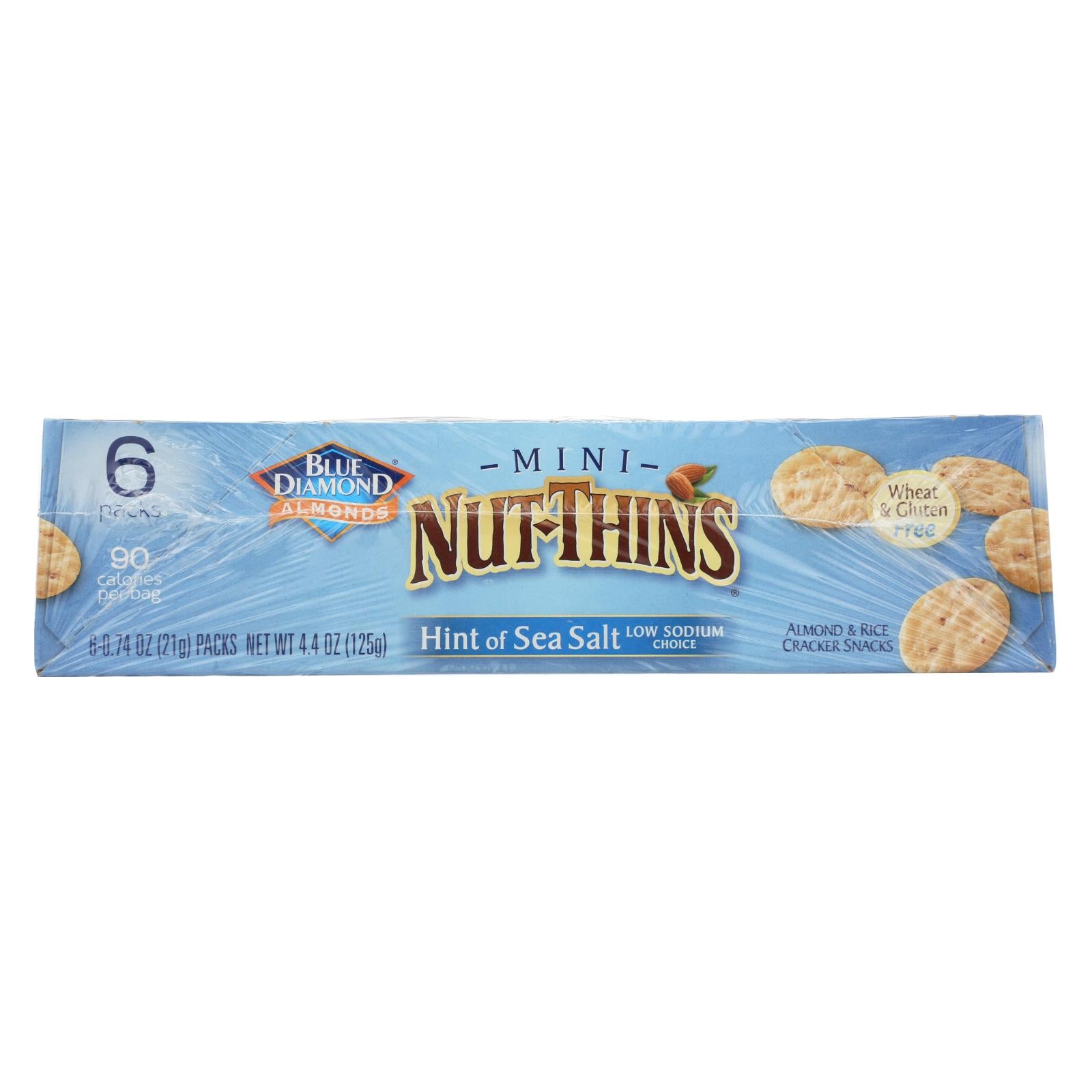 UPC 041570130018 product image for Blue Diamond Mini Nut Thins - Sea Salt - Case Of 6 - 6-.74 Oz | upcitemdb.com