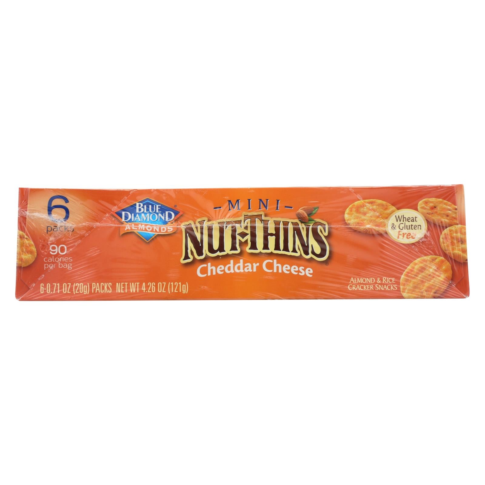 UPC 041570130032 product image for Blue Diamond Mini Nut Thins - Cheddar - Case Of 6 - 6-.71 Oz | upcitemdb.com