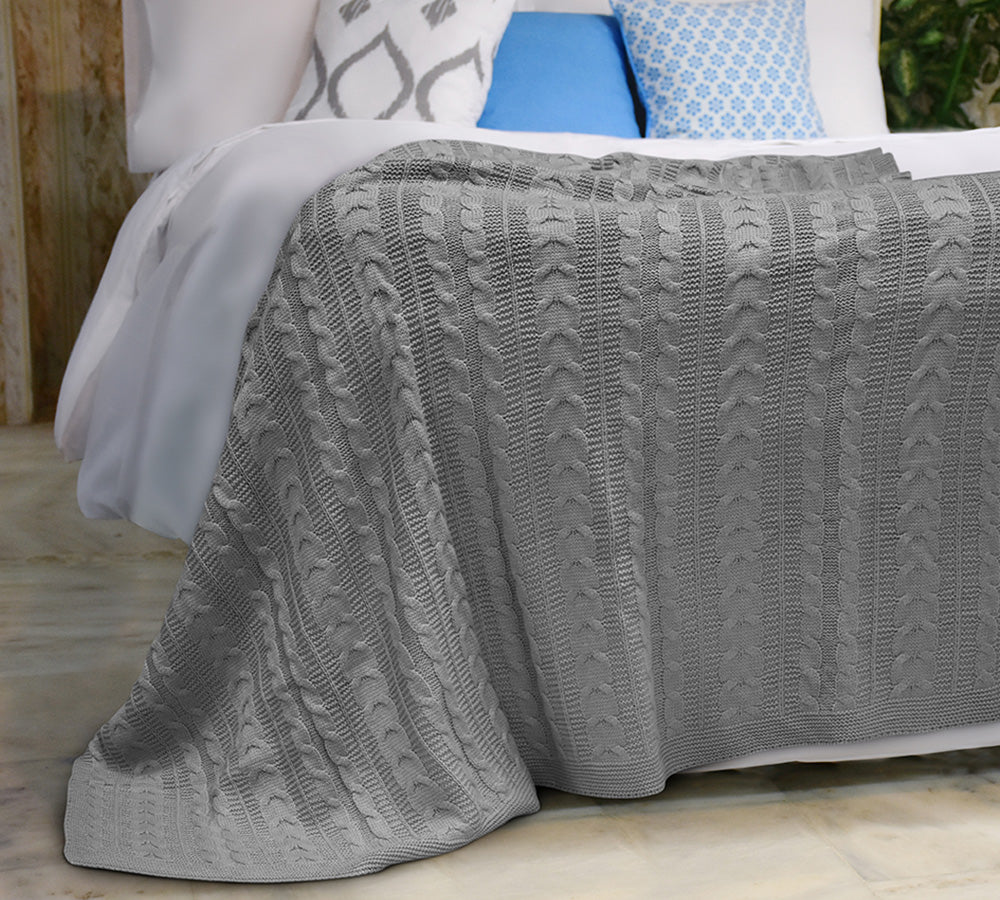 cable knit crochet blanket pattern free