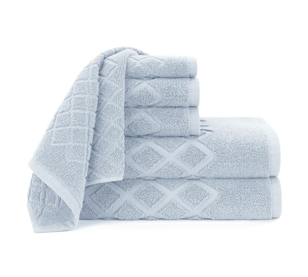 Diamond Jacquard 6 Piece Towel in 